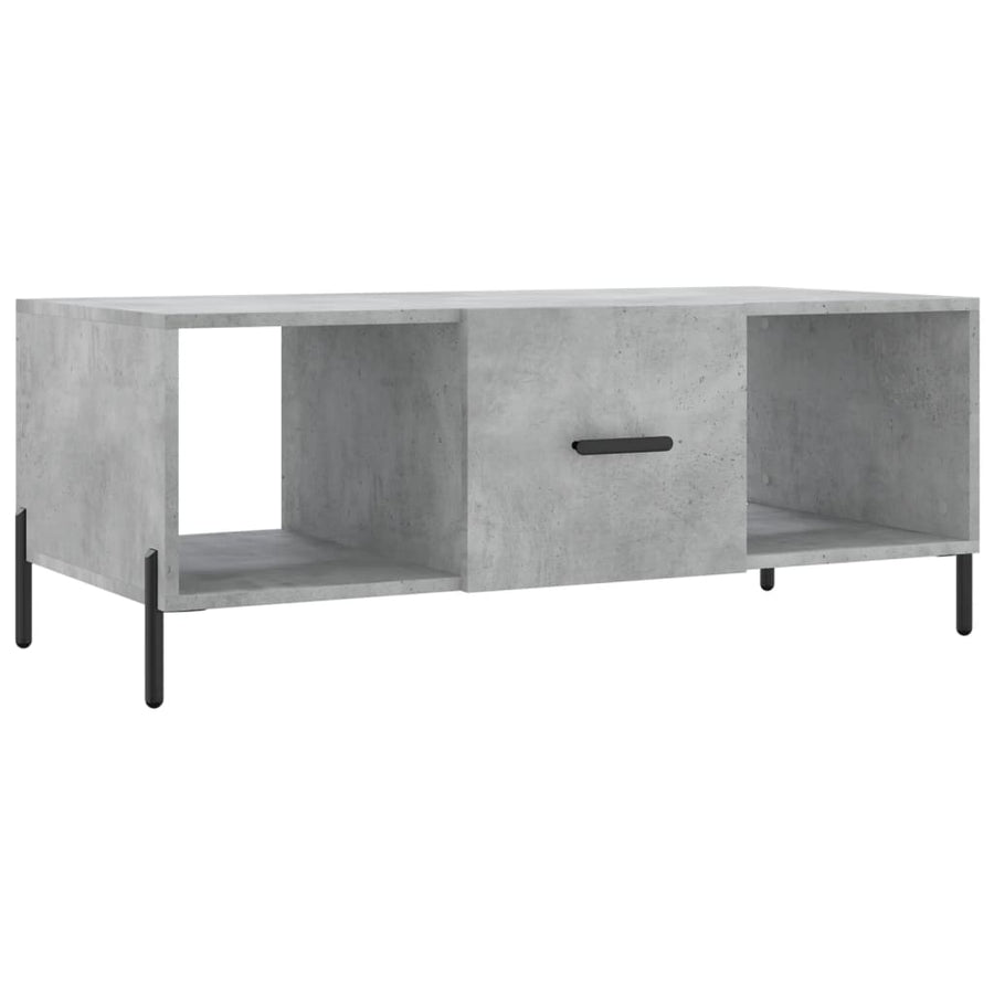 Salontafel 02X50X40 Cm Bewerkt Hout Betongrijs