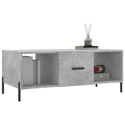Salontafel 02X50X40 Cm Bewerkt Hout Betongrijs