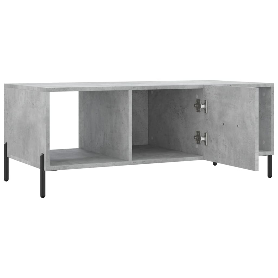 Salontafel 02X50X40 Cm Bewerkt Hout Betongrijs
