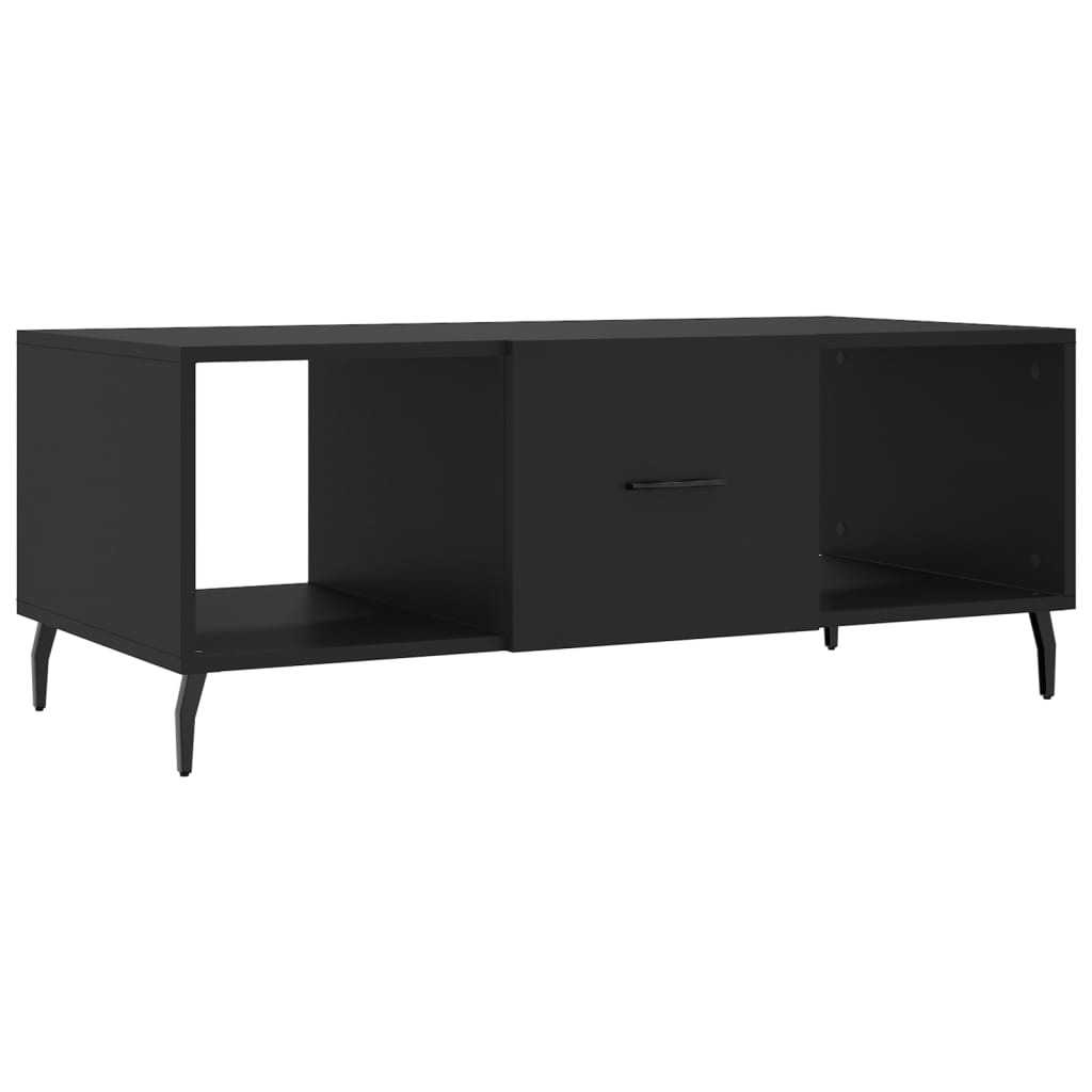 Salontafel 02X50X40 Cm Bewerkt Hout Zwart