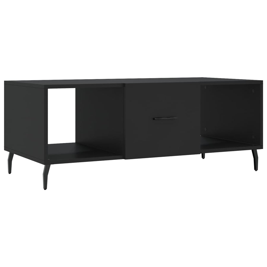 Salontafel 02X50X40 Cm Bewerkt Hout Zwart