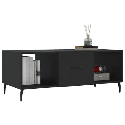 Salontafel 02X50X40 Cm Bewerkt Hout Zwart