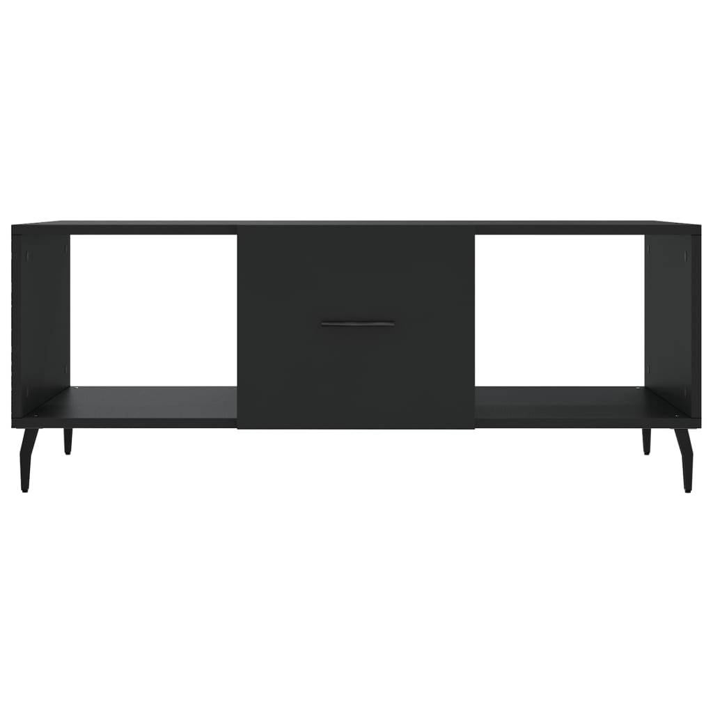 Salontafel 02X50X40 Cm Bewerkt Hout Zwart