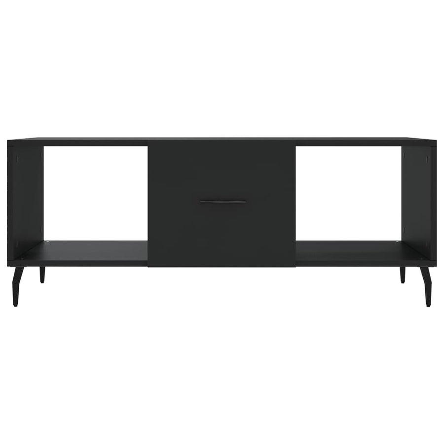 Salontafel 02X50X40 Cm Bewerkt Hout Zwart