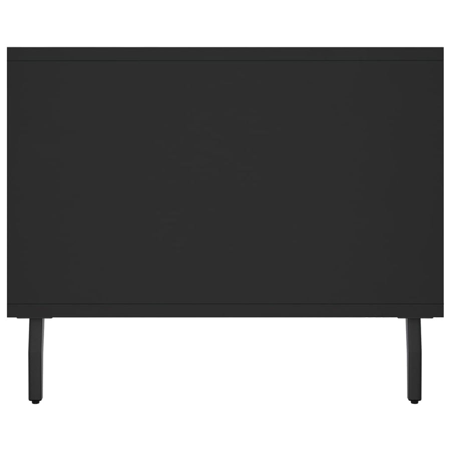 Salontafel 02X50X40 Cm Bewerkt Hout Zwart