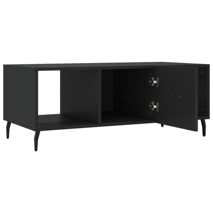 Salontafel 02X50X40 Cm Bewerkt Hout Zwart