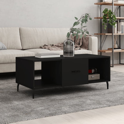 Salontafel 02X50X40 Cm Bewerkt Hout Zwart