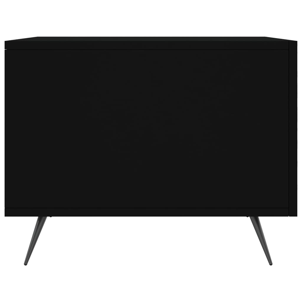 Salontafel 50X50X40 Cm Bewerkt Hout 1 Zwart