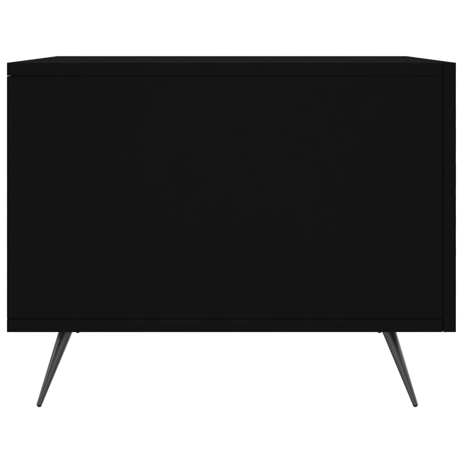 Salontafel 50X50X40 Cm Bewerkt Hout 1 Zwart
