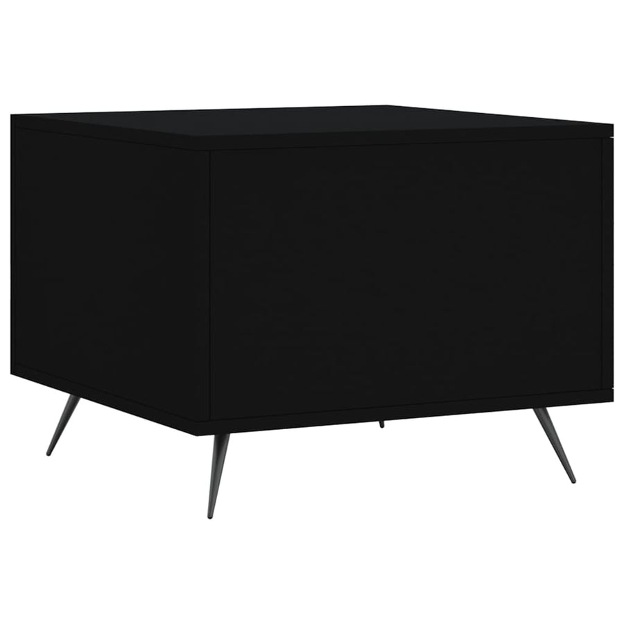 Salontafel 50X50X40 Cm Bewerkt Hout 1 Zwart