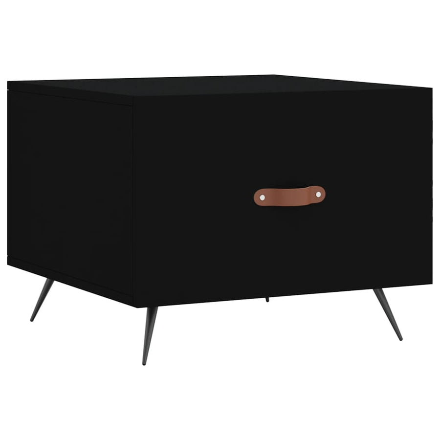 Salontafels 50X50X40 Cm Bewerkt Hout 2 Zwart