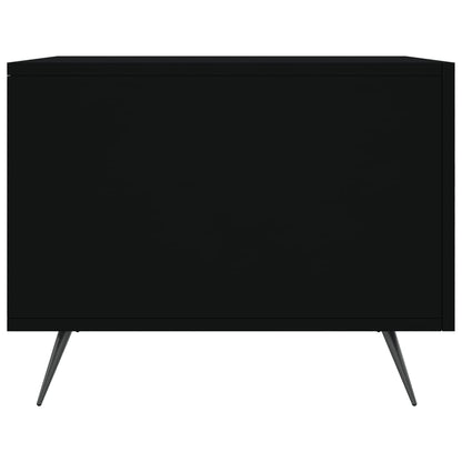 Salontafels 50X50X40 Cm Bewerkt Hout 2 Zwart