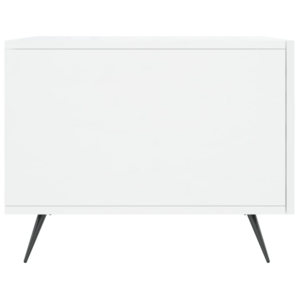 Salontafel 50X50X40 Cm Bewerkt Hout 1 Hoogglans wit