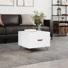 Salontafel 50X50X40 Cm Bewerkt Hout 1 Hoogglans wit