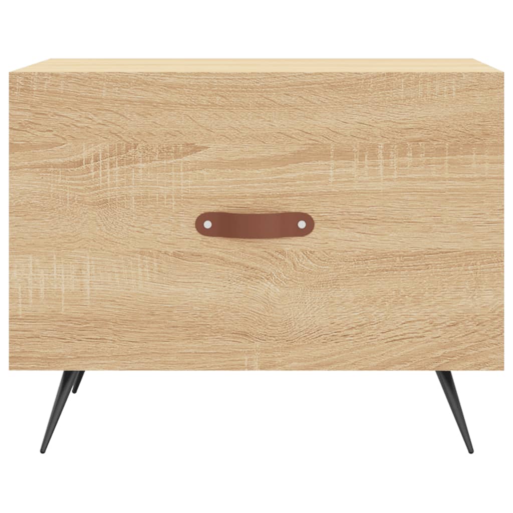 Salontafel 50X50X35 Cm Bewerkt Hout Kleurig 1 Sonoma eiken