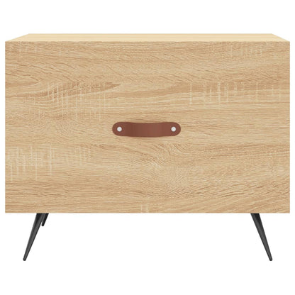 Salontafel 50X50X35 Cm Bewerkt Hout Kleurig 1 Sonoma eiken