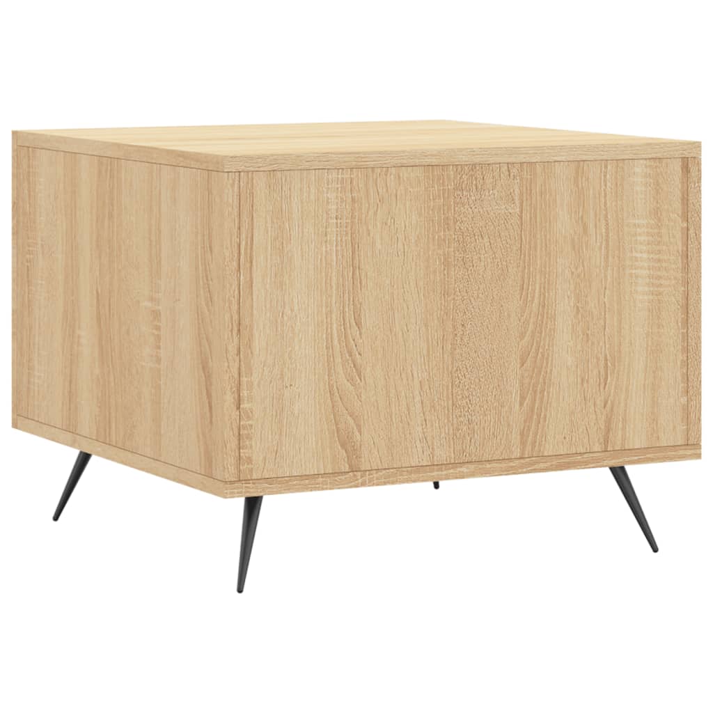 Salontafel 50X50X35 Cm Bewerkt Hout Kleurig 1 Sonoma eiken