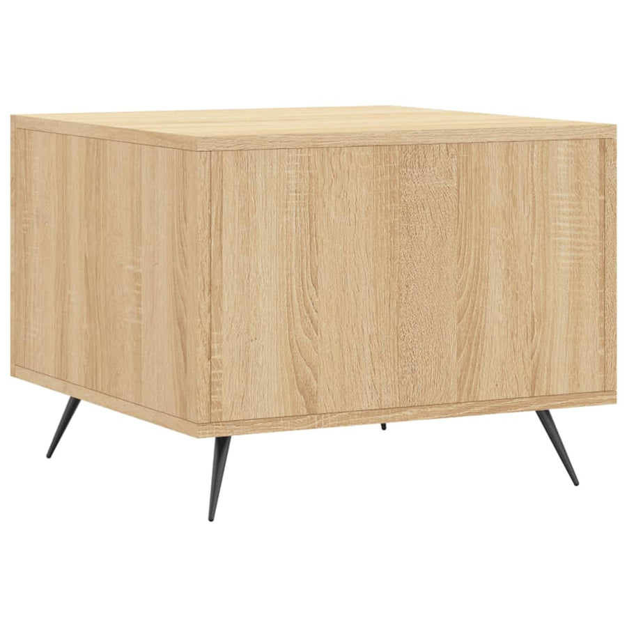 Salontafel 50X50X35 Cm Bewerkt Hout Kleurig 1 Sonoma eiken