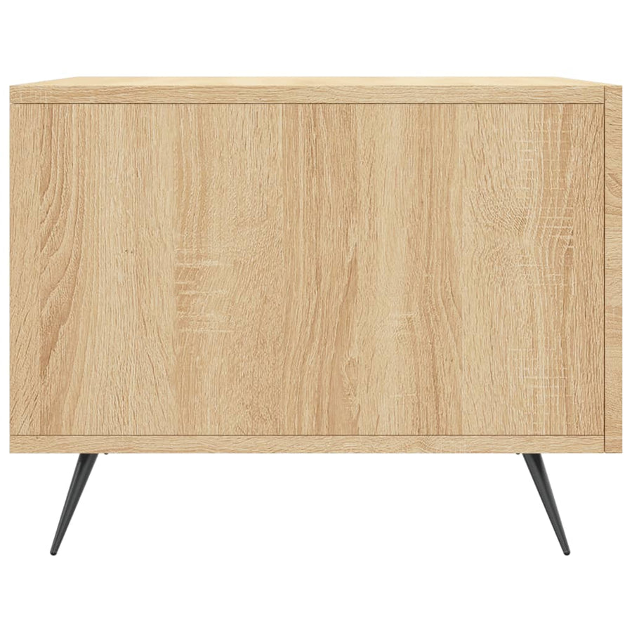 Salontafels 50X50X40 Cm Bewerkt Hout Kleurig 2 Sonoma eiken
