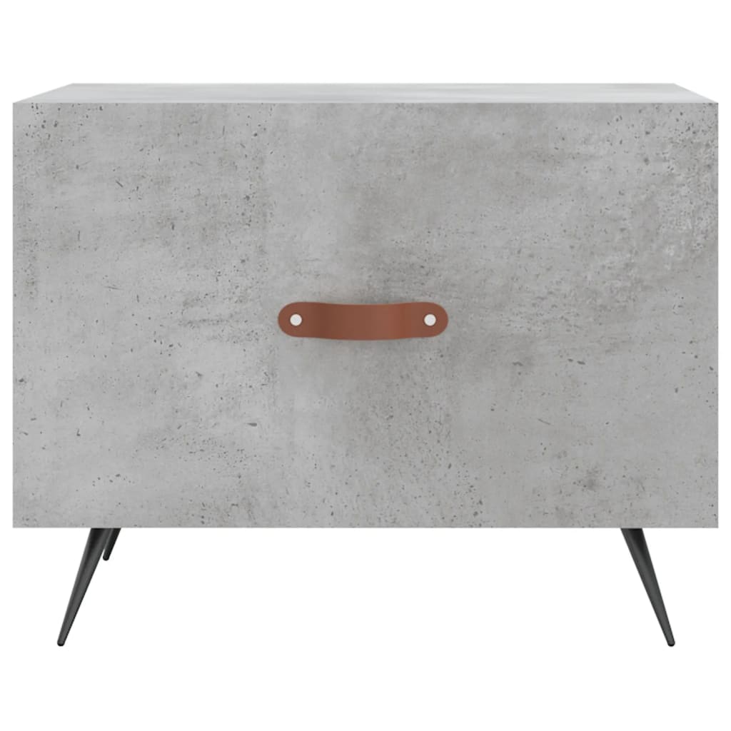 Salontafel 50X50X40 Cm Bewerkt Hout 1 Betongrijs