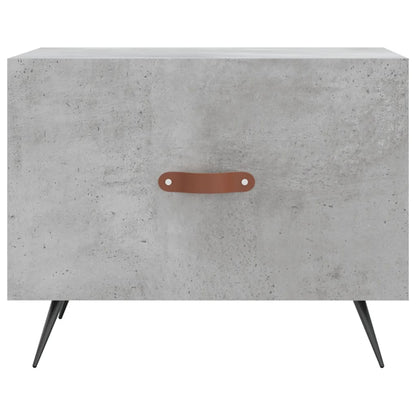 Salontafel 50X50X40 Cm Bewerkt Hout 1 Betongrijs