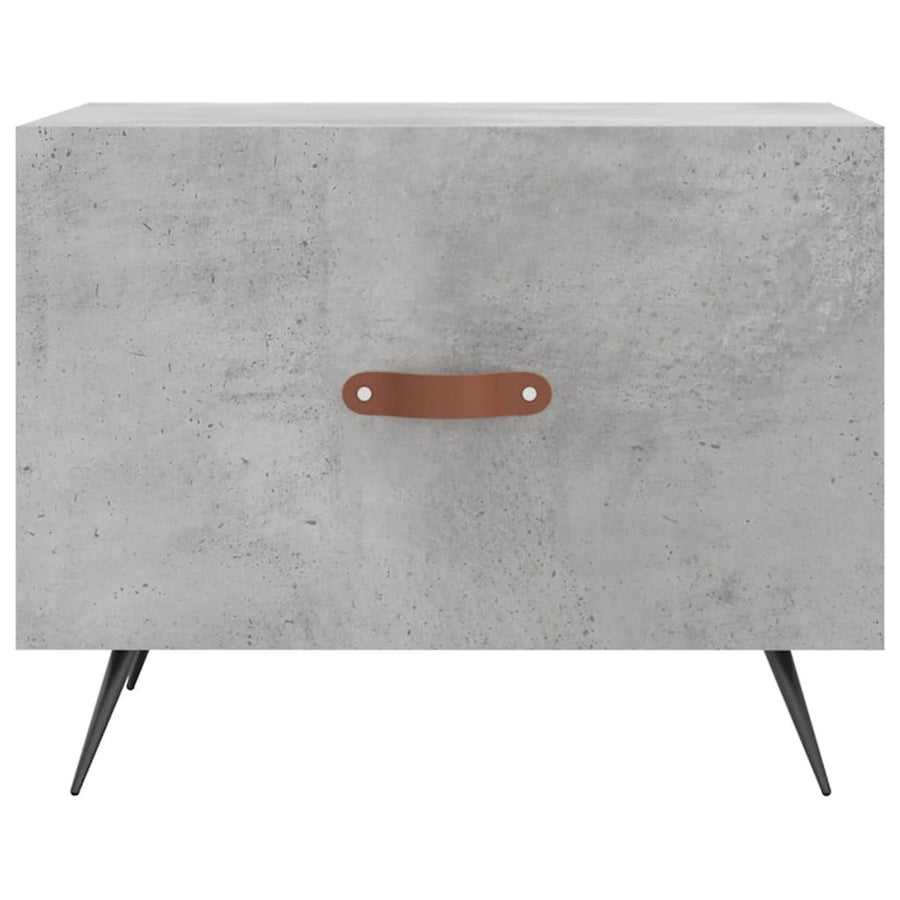 Salontafel 50X50X40 Cm Bewerkt Hout 1 Betongrijs