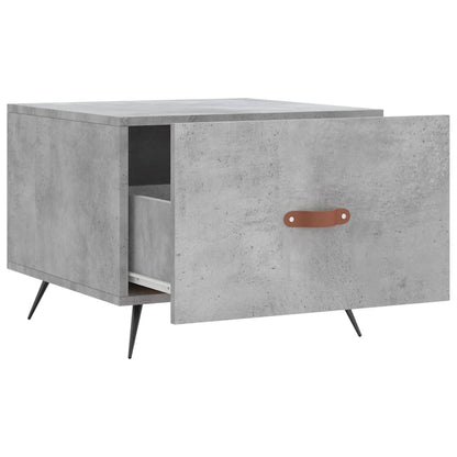 Salontafel 50X50X40 Cm Bewerkt Hout 1 Betongrijs