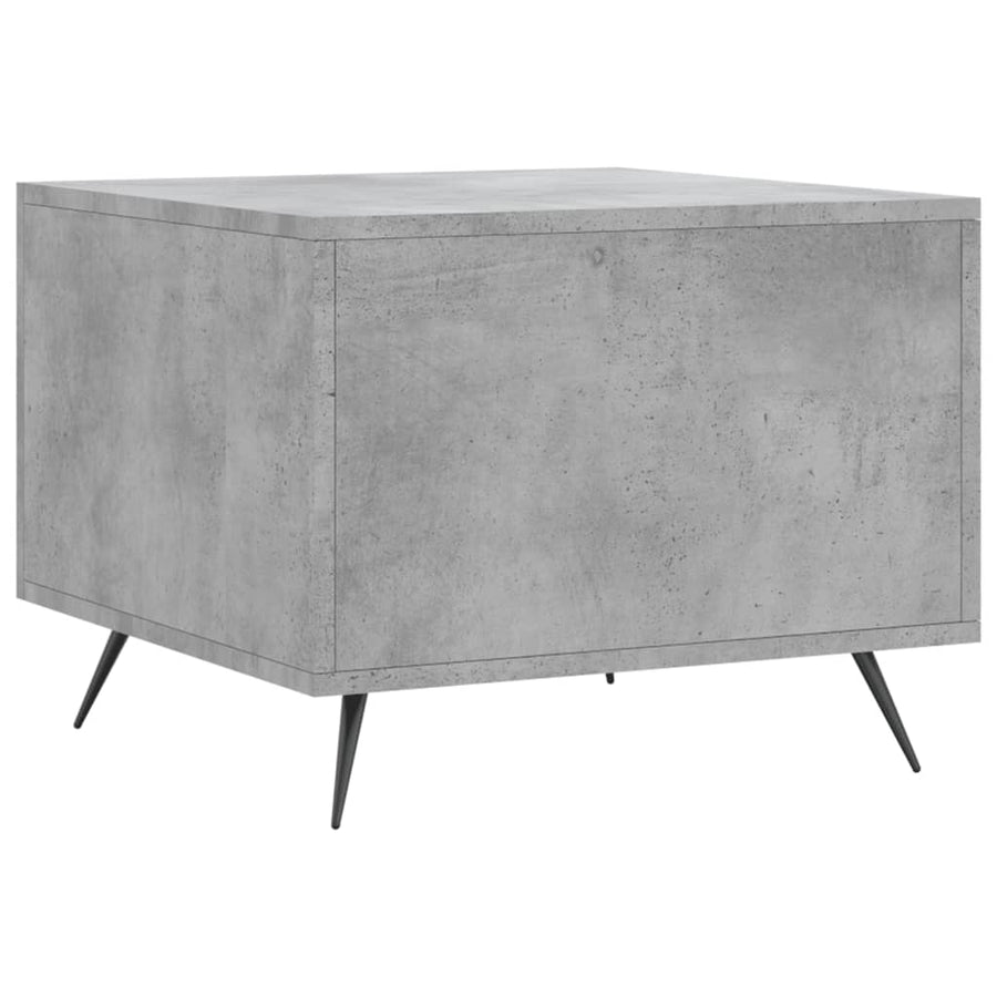 Salontafel 50X50X40 Cm Bewerkt Hout 1 Betongrijs