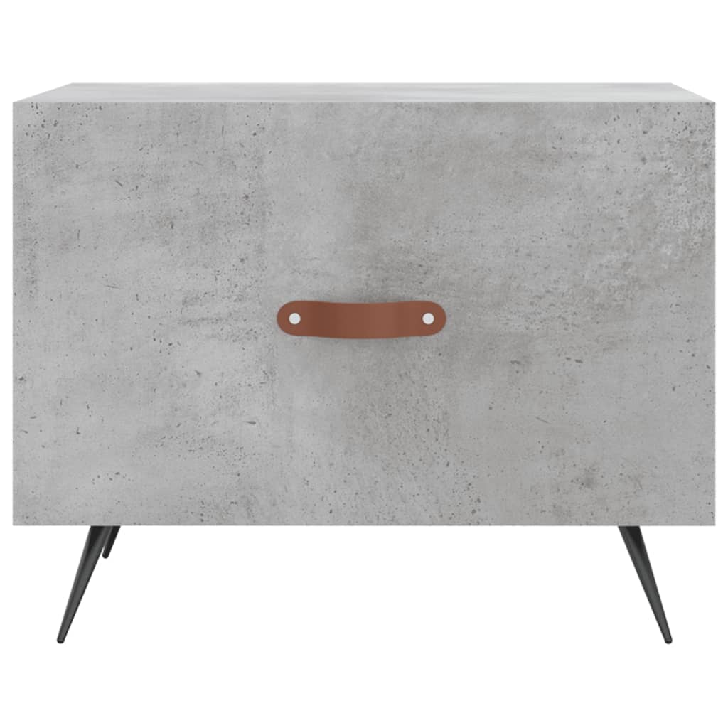 Salontafels 50X50X40 Cm Bewerkt Hout 2 Betongrijs