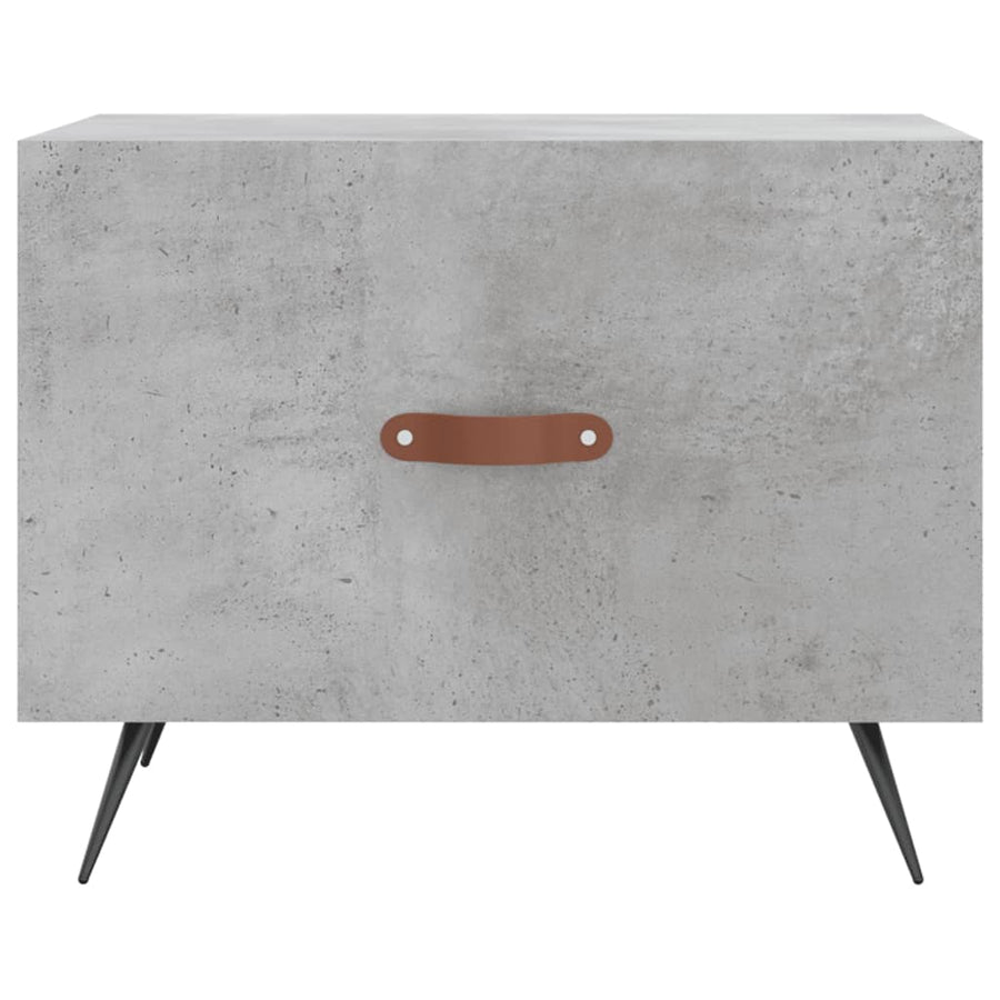 Salontafels 50X50X40 Cm Bewerkt Hout 2 Betongrijs