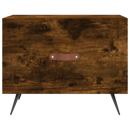 Salontafel 50X50X40 Cm Bewerkt Hout Kleurig 1 Gerookt eiken