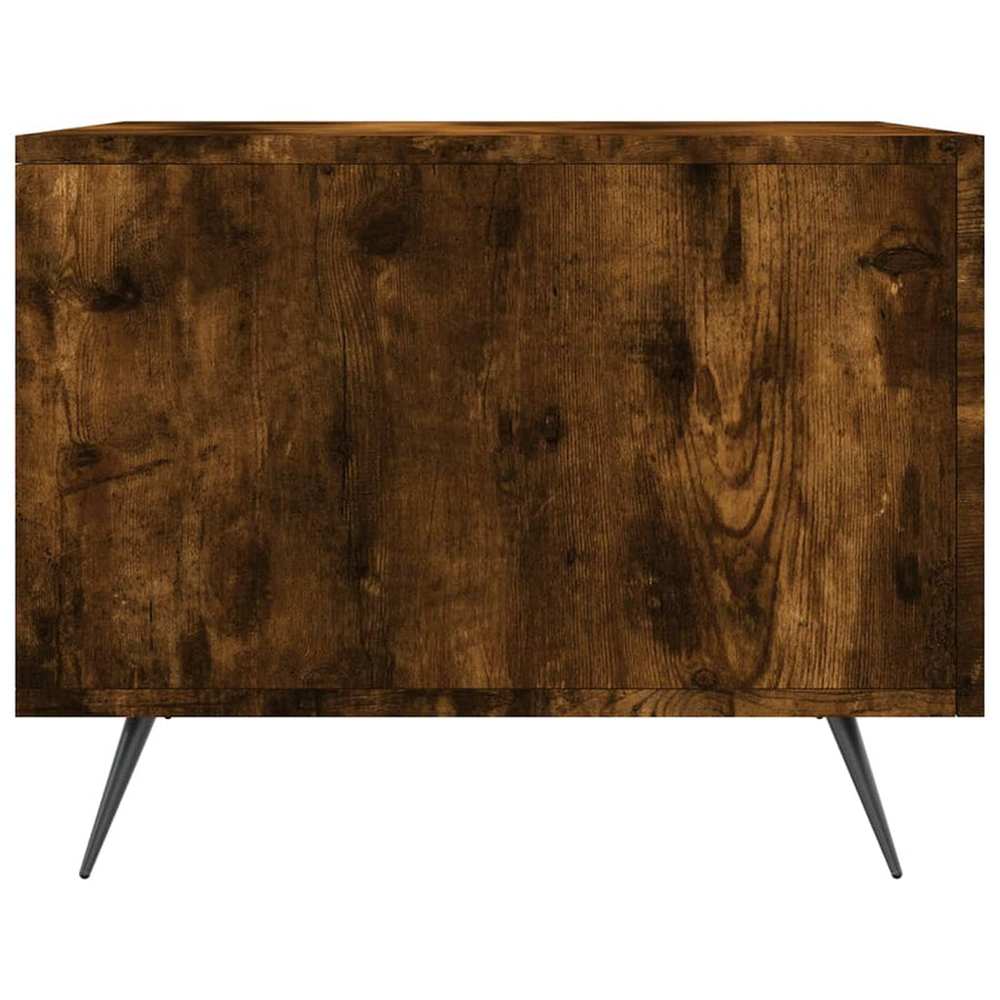 Salontafel 50X50X40 Cm Bewerkt Hout Kleurig 1 Gerookt eiken