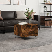 Salontafel 50x50x40 cm bewerkt hout gerookt eiken