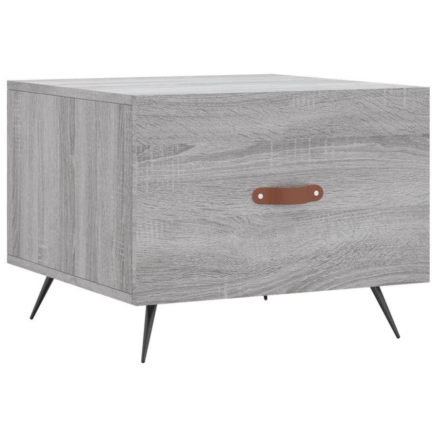 Salontafel 50X50X40 Cm Bewerkt Hout Eiken 1 Grijs sonoma