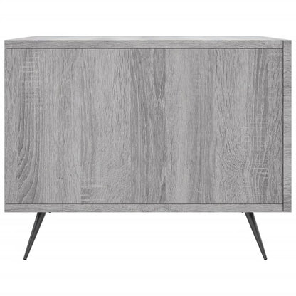Salontafel 50X50X40 Cm Bewerkt Hout Eiken 1 Grijs sonoma