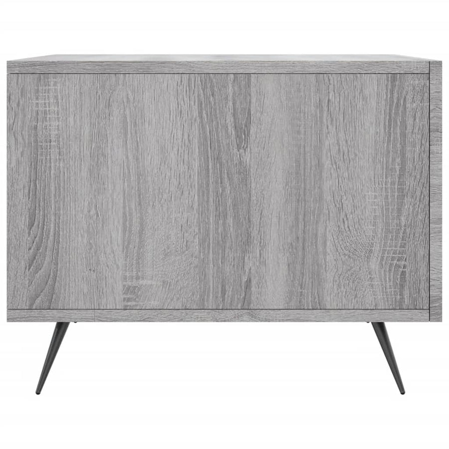 Salontafel 50X50X40 Cm Bewerkt Hout Eiken 1 Grijs sonoma