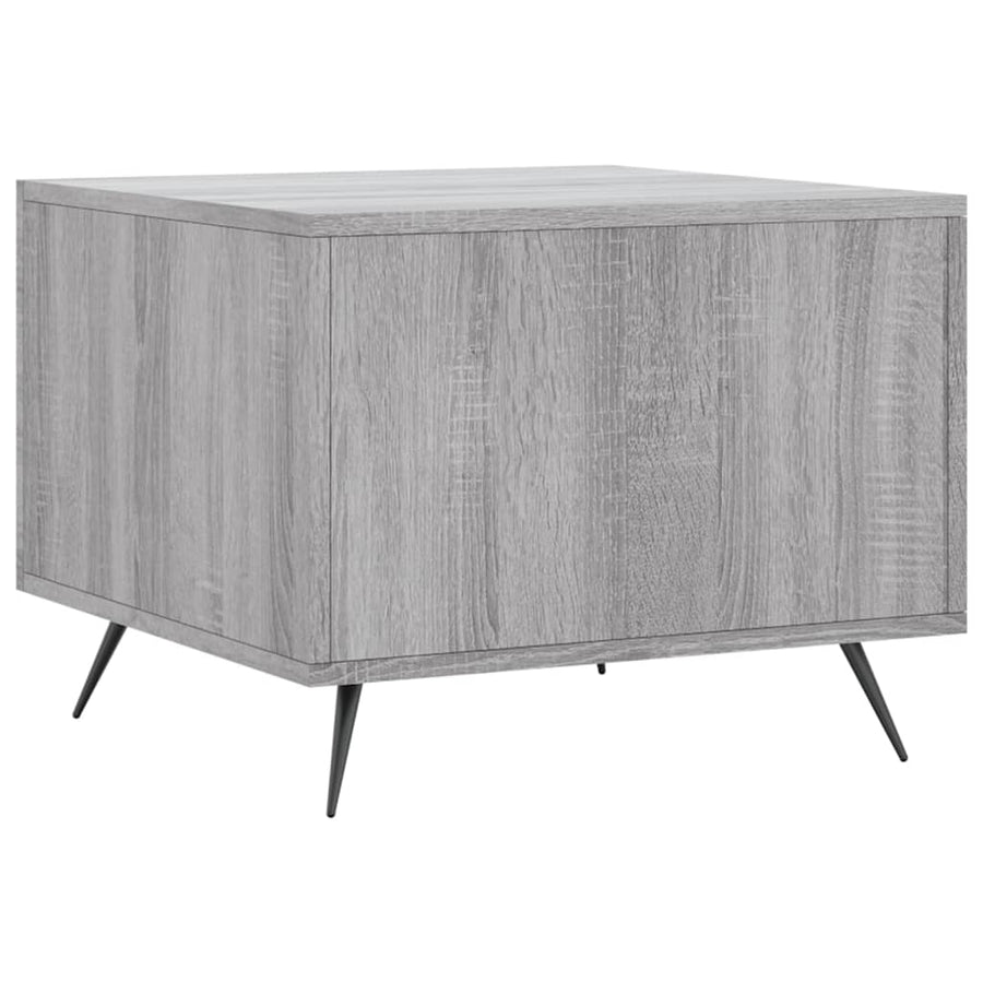Salontafel 50X50X40 Cm Bewerkt Hout Eiken 1 Grijs sonoma