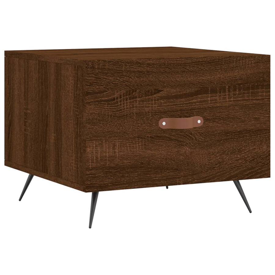 Salontafel 50X50X40 Cm Bewerkt Hout Bruin Eikenkleur 1 Bruineiken