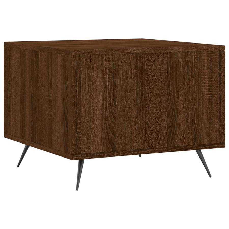 Salontafel 50X50X40 Cm Bewerkt Hout Bruin Eikenkleur 1 Bruineiken