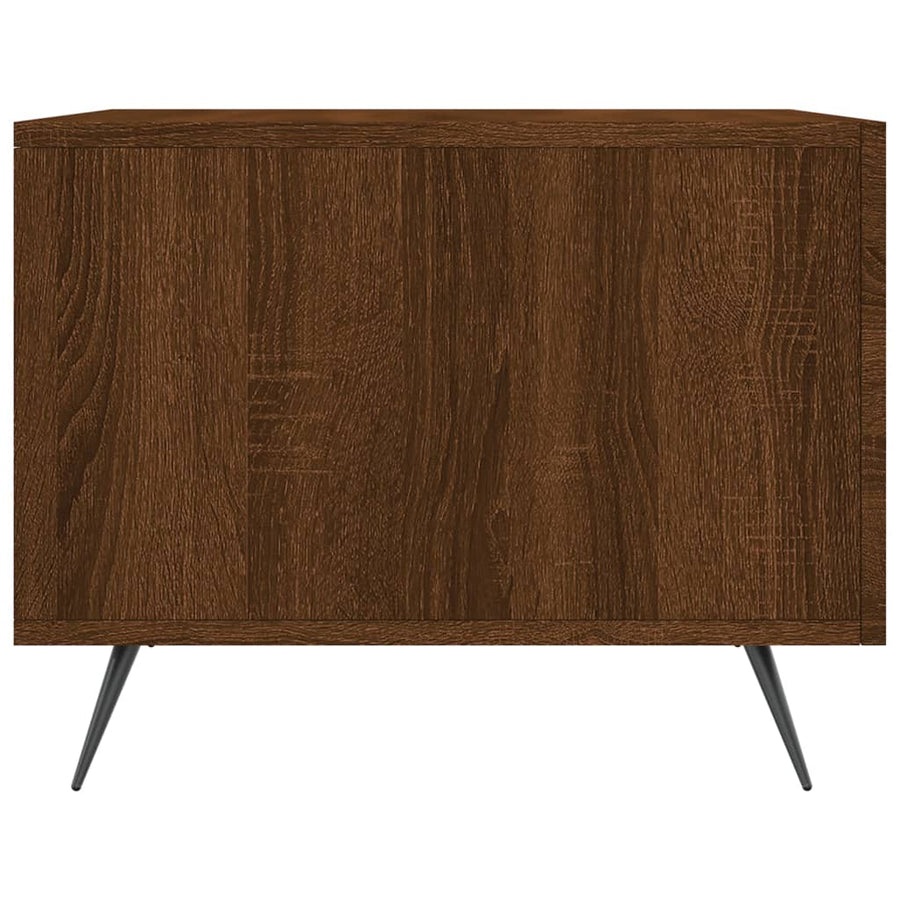 Salontafels 50X50X40 Cm Bewerkt Hout 2 bruin eikenkleur