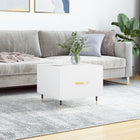 Coffee table 50x50x40 cm distressed wood white