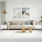 Coffee tables 2 pcs 50x50x40 cm treated wood white