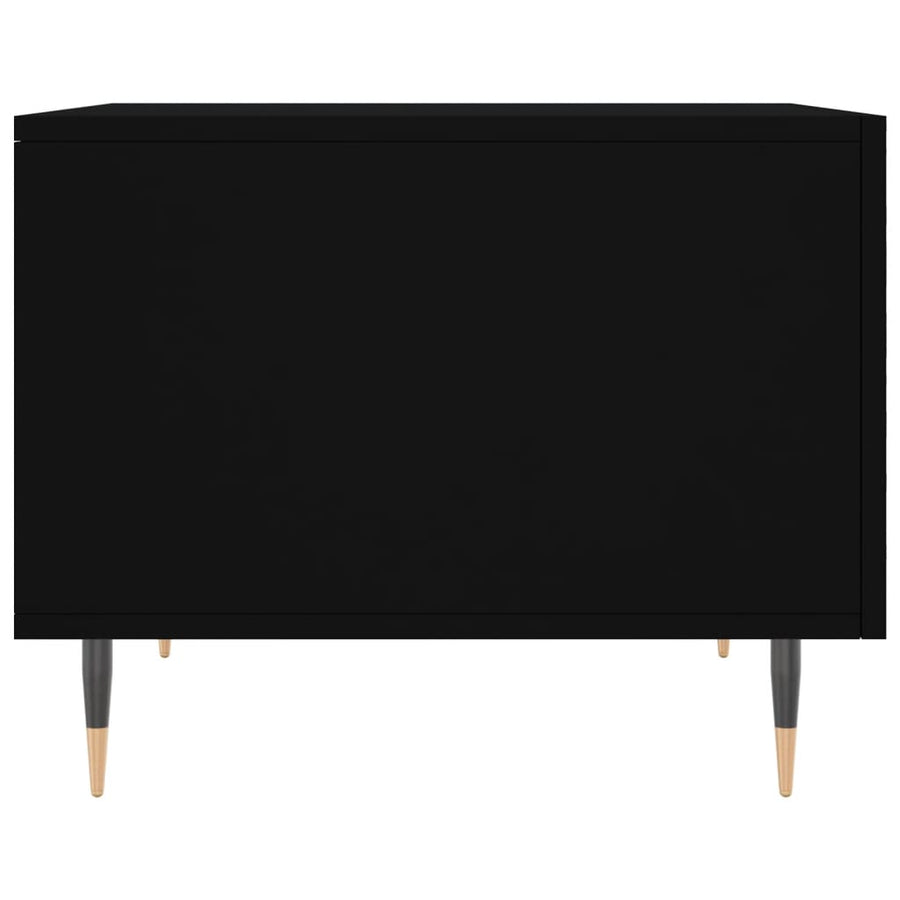 Salontafel 50X50X40 Cm Bewerkt Hout 1 Zwart