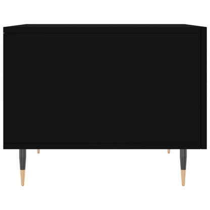 Salontafels 50X50X40 Cm Bewerkt Hout 2 Zwart