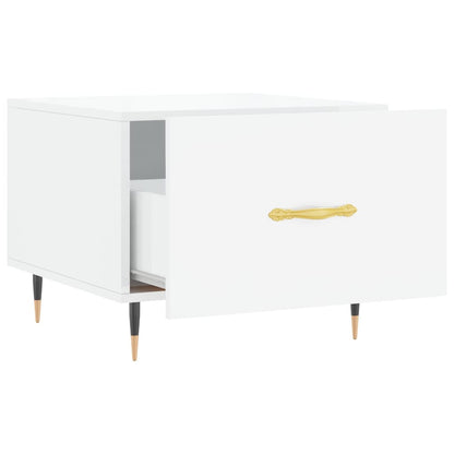 Salontafels 50X50X40 Cm Bewerkt Hout 2 Hoogglans wit