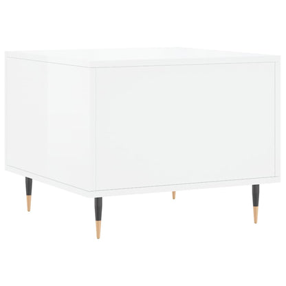 Salontafels 50X50X40 Cm Bewerkt Hout 2 Hoogglans wit