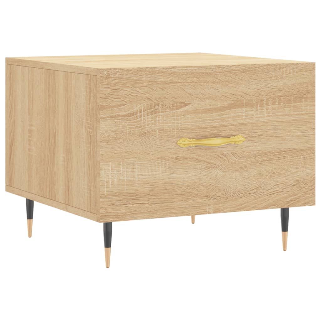 Salontafel 50X50X35 Cm Bewerkt Hout Kleurig 1 Sonoma eiken