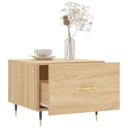 Salontafel 50X50X35 Cm Bewerkt Hout Kleurig 1 Sonoma eiken