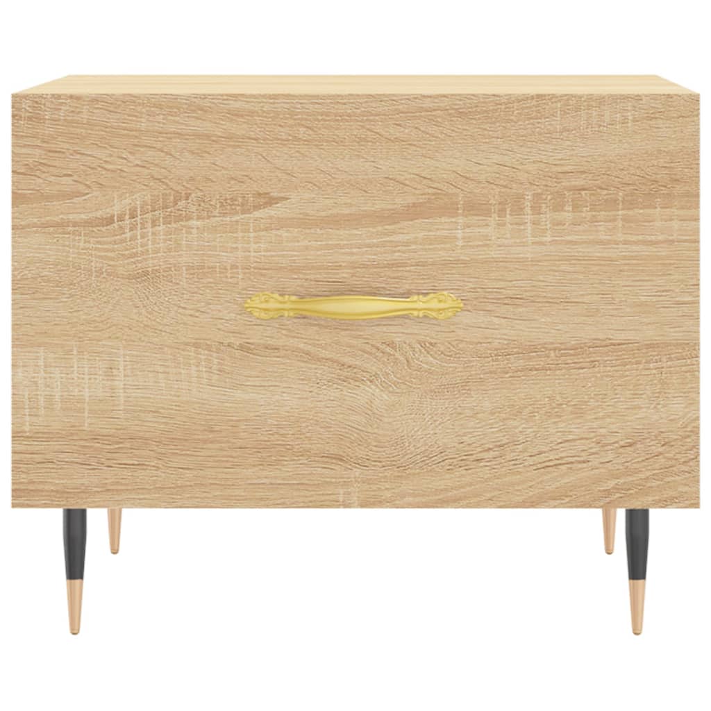 Salontafel 50X50X35 Cm Bewerkt Hout Kleurig 1 Sonoma eiken