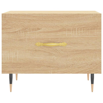 Salontafel 50X50X35 Cm Bewerkt Hout Kleurig 1 Sonoma eiken